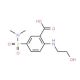 5-[(dimethylamino)sulfonyl]-2-[(2-hydroxyethyl)amino]benzoic acid (CAS 91431-32-2) - chemical structure image