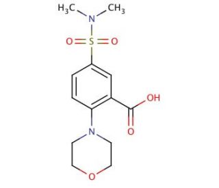 5-[(dimethylamino)sulfonyl]-2-morpholin-4-ylbenzoic acid - chemical structure image