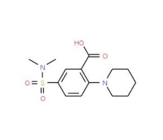 5-[(dimethylamino)sulfonyl]-2-piperidin-1-ylbenzoic acid - chemical structure image