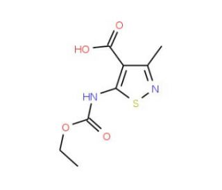 5-[(Ethoxycarbonyl)amino]-3-methylisothiazole-4-carboxylic acid - chemical structure image