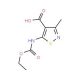 5-[(Ethoxycarbonyl)amino]-3-methylisothiazole-4-carboxylic acid - chemical structure image