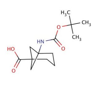 5-[(tert-butoxycarbonyl)amino]bicyclo[3.1.1]heptane-1-carboxylic acid - chemical structure image