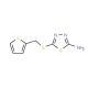 5-[(thien-2-ylmethyl)thio]-1,3,4-thiadiazol-2-amine - chemical structure image