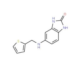 5-[(Thiophen-2-ylmethyl)-amino]-1,3-dihydro-benzoimidazol-2-one - chemical structure image
