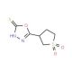 5-(1,1-dioxidotetrahydrothien-3-yl)-1,3,4-oxadiazole-2-thiol - chemical structure image