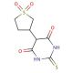 5-(1,1-dioxidotetrahydrothien-3-yl)-2-thioxodihydropyrimidine-4,6(1H,5H)-dione 的分子结构 5-(1,1-dioxidotetrahydrothien-3-yl)-2-thioxodihydropyrimidine-4,6(1H,5H)-dione - chemical structure image