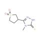 5-(1,1-dioxidotetrahydrothien-3-yl)-4-methyl-4H-1,2,4-triazole-3-thiol - chemical structure image