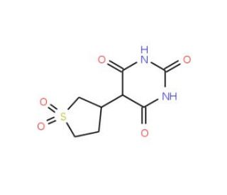 5-(1,1-dioxidotetrahydrothien-3-yl)pyrimidine-2,4,6(1H,3H,5H)-trione (CAS 92259-24-0) - chemical structure image