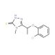 5-[1-(2-Chlorophenoxy)ethyl]-4-methyl-4H-1,2,4-triazole-3-thiol - chemical structure image