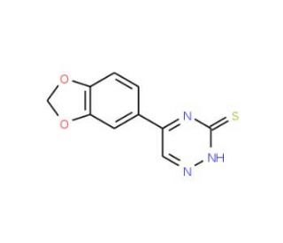 5-(1,3-Benzodioxol-5-yl)-1,2,4-triazine-3-thiol - chemical structure image