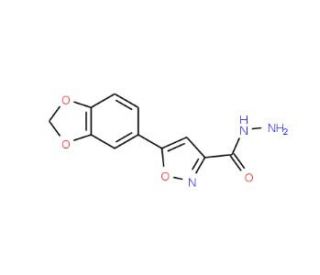 5-(1,3-Benzodioxol-5-yl)isoxazole-3-carbohydrazide - chemical structure image