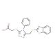 ({5-[(1,3-benzothiazol-2-ylthio)methyl]-4-phenyl-4H-1,2,4-triazol-3-yl}thio)acetic acid - chemical structure image