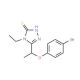 5-[1-(4-Bromophenoxy)ethyl]-4-ethyl-4H-1,2,4-triazole-3-thiol - chemical structure image