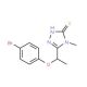 5-[1-(4-Bromophenoxy)ethyl]-4-methyl-4H-1,2,4-triazole-3-thiol - chemical structure image