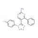5-[1-(4-Chloro-phenyl)-1H-tetrazol-5-yl]-4-phenyl-pyrimidin-2-ylamine - chemical structure image