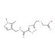 ({[5-({[(1,5-Dimethyl-1H-pyrazol-4-yl)methyl]amino}carbonyl)-1,2,4-oxadiazol-3-yl]methyl}thio)acetic - chemical structure ima