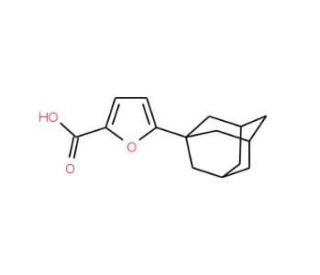 5-(1-adamantyl)-2-furoic acid - chemical structure image