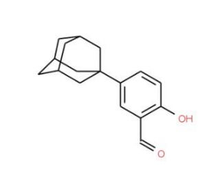5-(1-adamantyl)-2-hydroxybenzaldehyde - chemical structure image