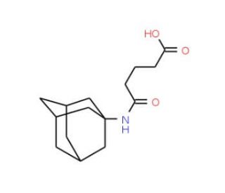 5-(1-Adamantylamino)-5-oxopentanoic acid - chemical structure image