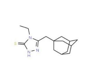 5-(1-Adamantylmethyl)-4-ethyl-4H-1,2,4-triazole-3-thiol - chemical structure image