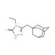 5-(1-Adamantylmethyl)-4-ethyl-4H-1,2,4-triazole-3-thiol - chemical structure image