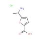 5-(1-Amino-ethyl)-furan-2-carboxylic acid hydrochloride (CAS 1185293-41-7) - chemical structure image