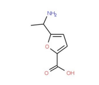 5-(1-Amino-ethyl)-furan-2-carboxylic acid - chemical structure image