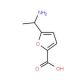 5-(1-Amino-ethyl)-furan-2-carboxylic acid - chemical structure image