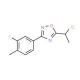 5-(1-chloroethyl)-3-(3-fluoro-4-methylphenyl)-1,2,4-oxadiazole - chemical structure image