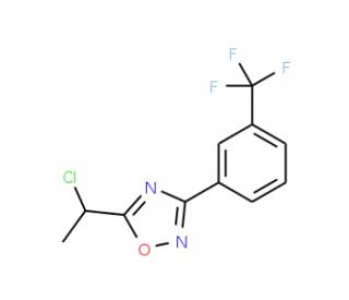 5-(1-chloroethyl)-3-[3-(trifluoromethyl)phenyl]-1,2,4-oxadiazole - chemical structure image