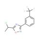 5-(1-chloroethyl)-3-[3-(trifluoromethyl)phenyl]-1,2,4-oxadiazole - chemical structure image