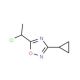 5-(1-chloroethyl)-3-cyclopropyl-1,2,4-oxadiazole - chemical structure image