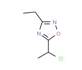 5-(1-chloroethyl)-3-ethyl-1,2,4-oxadiazole - chemical structure image