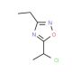 5-(1-chloroethyl)-3-ethyl-1,2,4-oxadiazole - chemical structure image