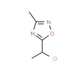 5-(1-chloroethyl)-3-methyl-1,2,4-oxadiazole - chemical structure image