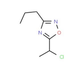 5-(1-chloroethyl)-3-propyl-1,2,4-oxadiazole - chemical structure image