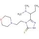 5-[1-(dimethylamino)propyl]-4-(2-morpholin-4-ylethyl)-4H-1,2,4-triazole-3-thiol - chemical structure image