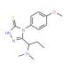 5-[1-(dimethylamino)propyl]-4-(4-methoxyphenyl)-4H-1,2,4-triazole-3-thiol - chemical structure image