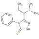 5-[1-(dimethylamino)propyl]-4-phenyl-4H-1,2,4-triazole-3-thiol - chemical structure image