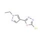 5-(1-Ethyl-1H-pyrazol-4-yl)-[1,3,4]oxadiazole-2-thiol - chemical structure image