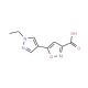 5-(1-Ethyl-1H-pyrazol-4-yl)-isoxazole-3-carboxylic acid - chemical structure image