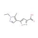 5-(1-Ethyl-5-methyl-1H-pyrazol-4-yl)-isoxazole-3-carboxylic acid - chemical structure image