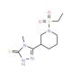 5-[1-(Ethylsulfonyl)piperidin-3-yl]-4-methyl-4H-1,2,4-triazole-3-thiol - chemical structure image