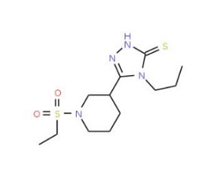 5-[1-(Ethylsulfonyl)piperidin-3-yl]-4-propyl-4H-1,2,4-triazole-3-thiol - chemical structure image