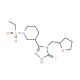5-[1-(Ethylsulfonyl)piperidin-3-yl]-4-(tetrahydro-furan-2-ylmethyl)-4H-1,2,4-triazole-3-thiol - chemical structure image
