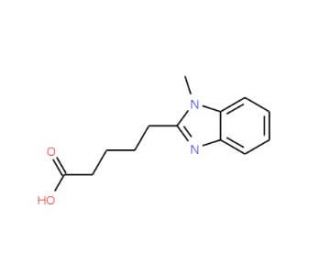 5-(1-Methyl-1H-benzoimidazol-2-yl)-pentanoic acid - chemical structure image