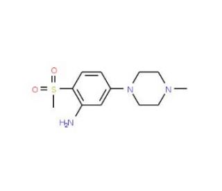 5-(1-Methylpiperazin-4-yl)-2-methylsulfonylaniline - chemical structure image