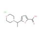 5-(1-Morpholin-4-yl-ethyl)-furan-2-carboxylic acid hydrochloride - chemical structure image