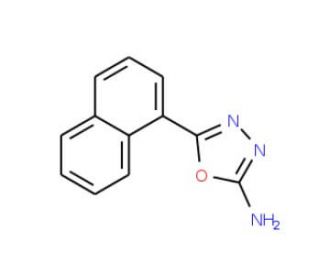 5-(1-naphthyl)-1,3,4-oxadiazol-2-amine - chemical structure image