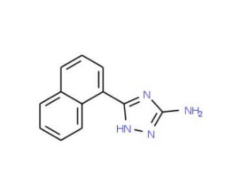 5-(1-naphthyl)-4H-1,2,4-triazol-3-amine - chemical structure image